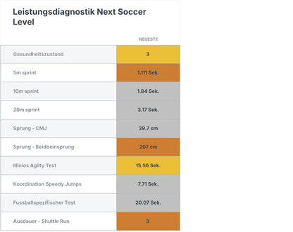 NEXT LEVEL Jahrescheck 2026 – Leistungsdiagnostik für junge Fußballer