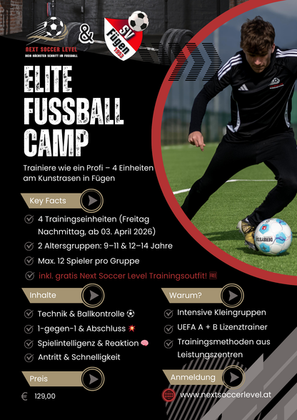 Elite Fussball Camp - Outdoor Academy in Fügen/Tirol