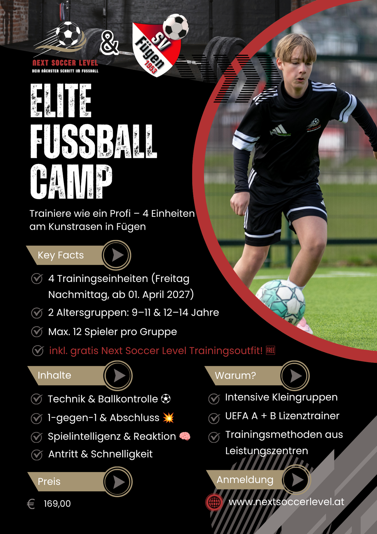 Elite Fussball Camp - Outdoor Academy in Fügen/Tirol