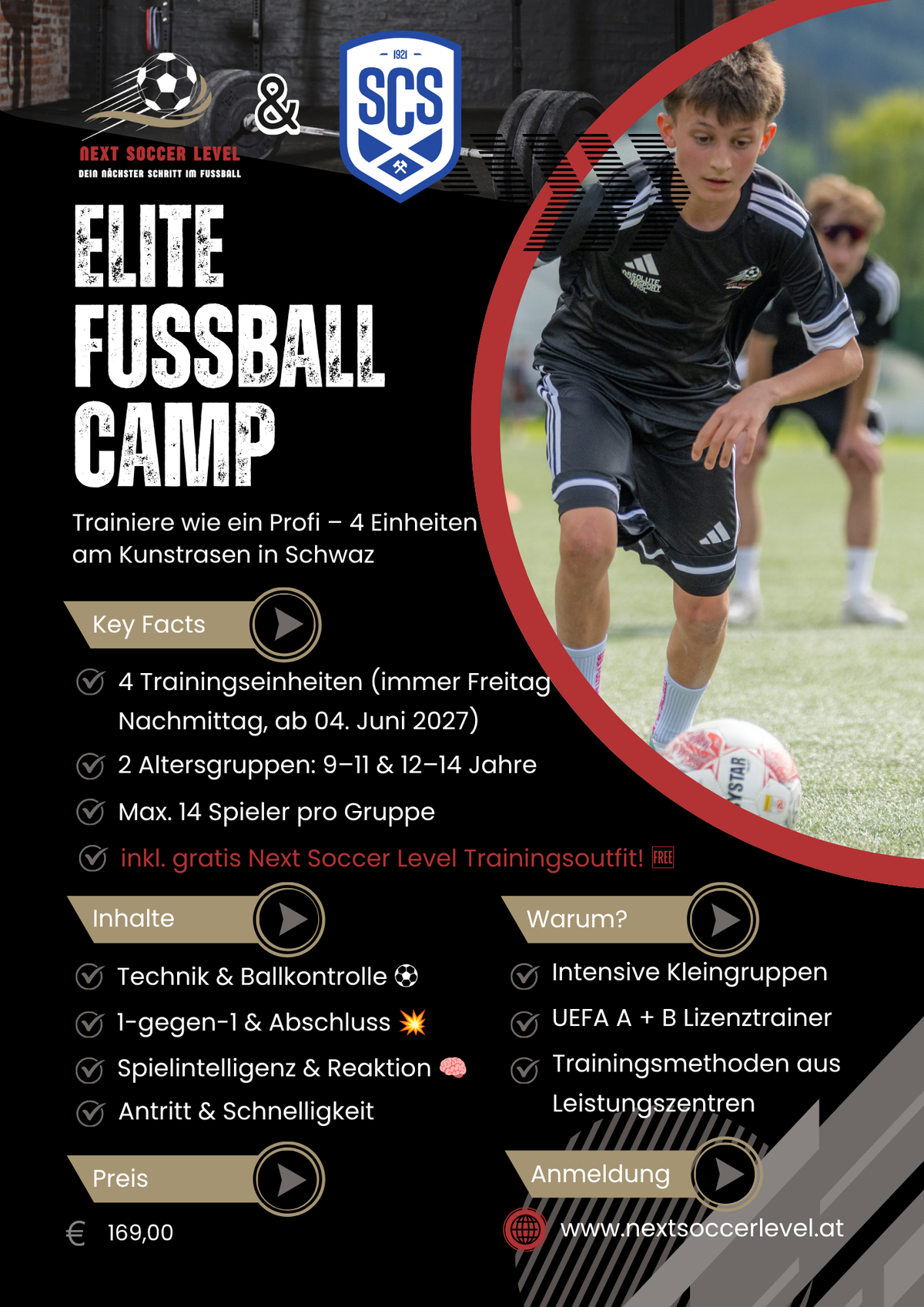 Elite Fussball Camp - Outdoor Academy in Schwaz/Tirol